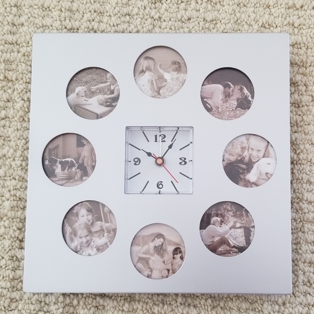 💜3 for $10💜 NWOT Photo Frame Clock